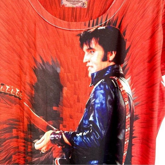Elvis Sublimation Dyed ‘68 Red Tshirt Size XL - Picture 2 of 8